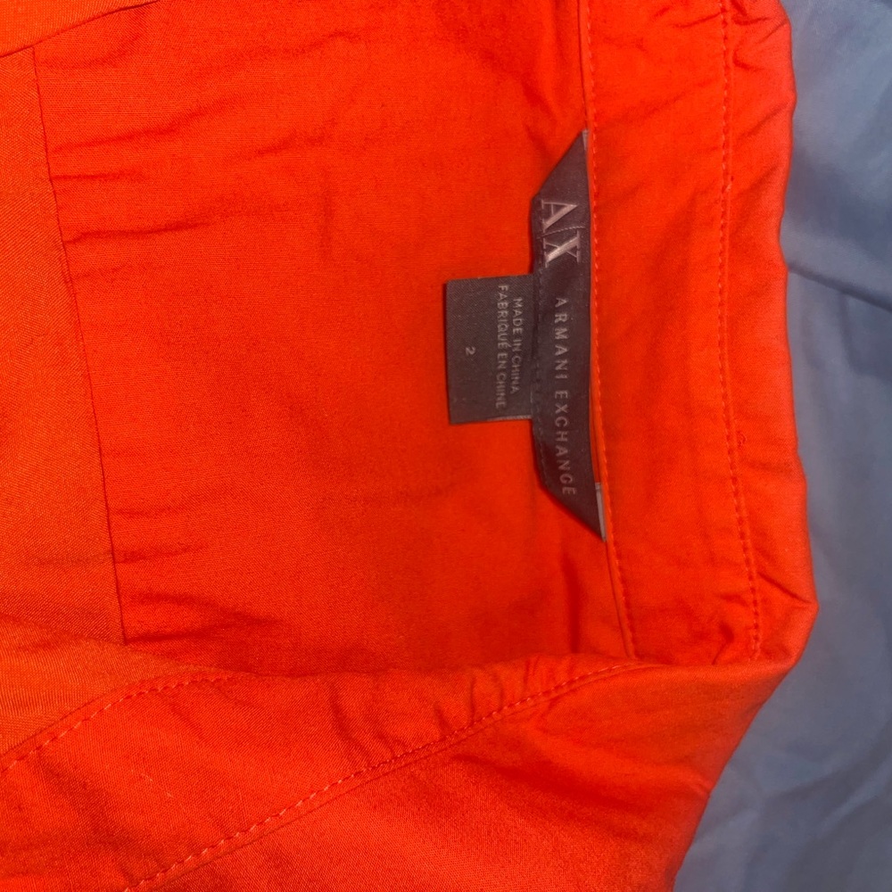 Armani Exchange Fiery Orange Top
